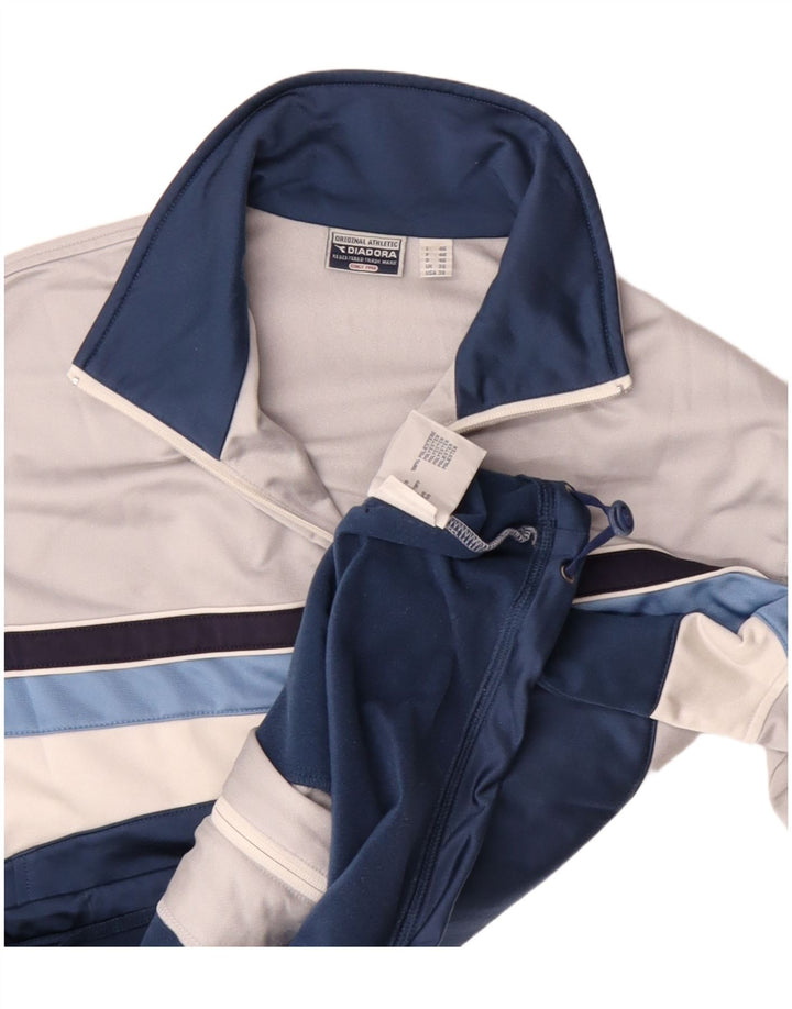 Diadora muška gornja jakna trenirke UK 36 mali prljavo bijeli poliester