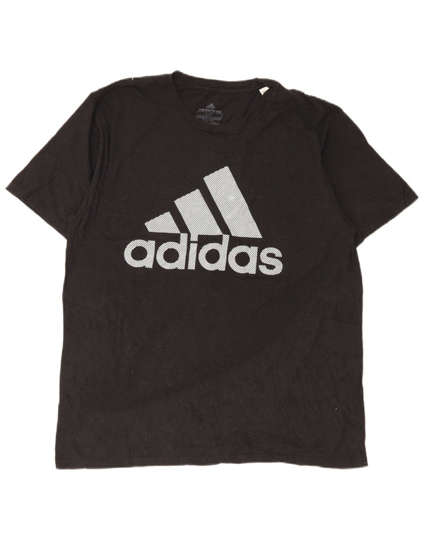 Adidas Mens Graphic T-Shirt Top Large Black