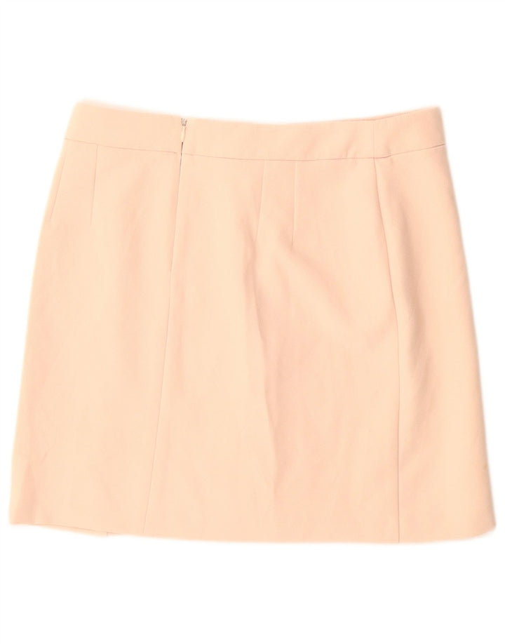 Topshop ženska mini suknja UK 12 srednje W30 bež poliester