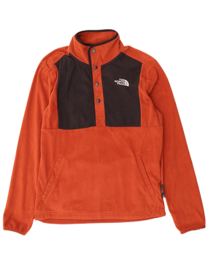 The North Face muški džemper od flisa s dugmadima i ovratnikom Mali narančasti blok