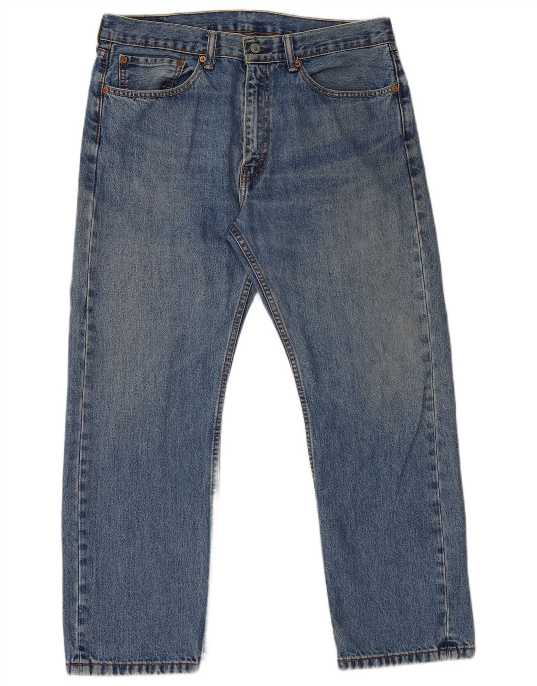 Levi's muške 505 ravne traperice W36 L29 plavi pamuk