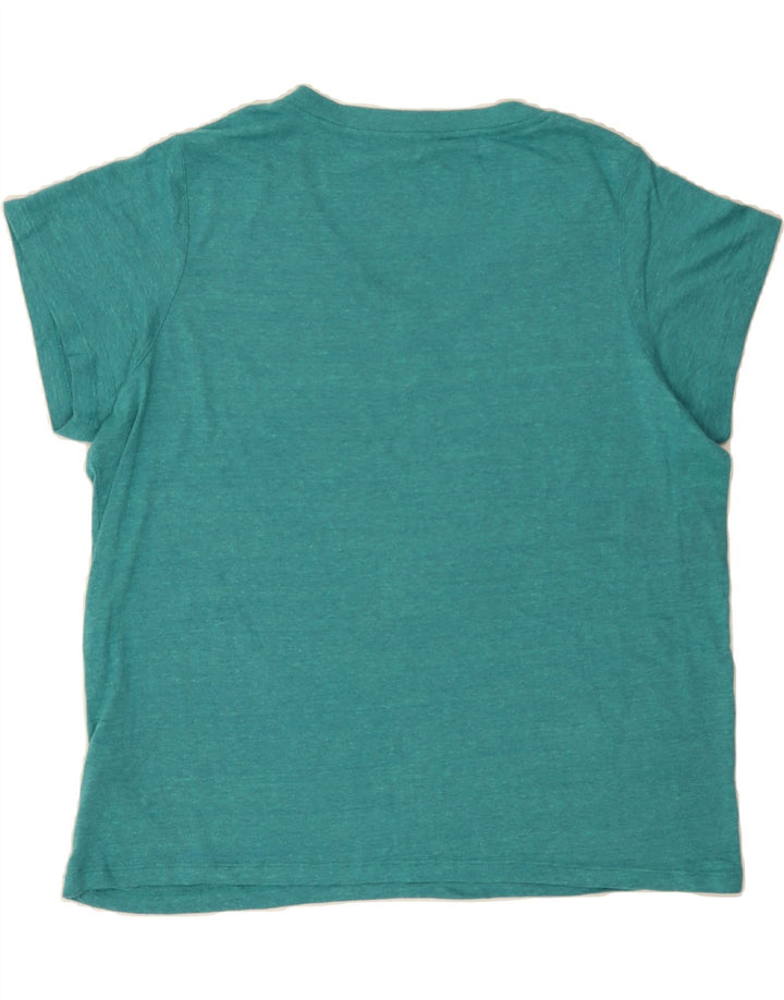 CHAMPION Womens T-Shirt Top UK 18 XL Turquoise Polyester Vintage Champion and Second-Hand Champion from Messina Hembry 