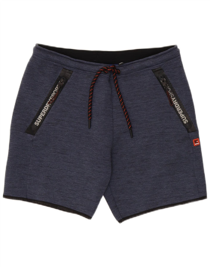 Superdry muške sportske kratke hlače, veliki tamnoplavi poliester