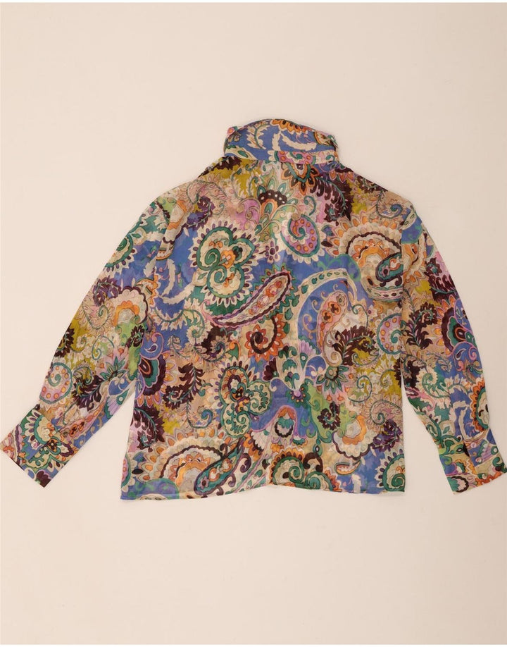 Zara ženska prevelika košulja bluza UK 14 Srednji višebojni paisley