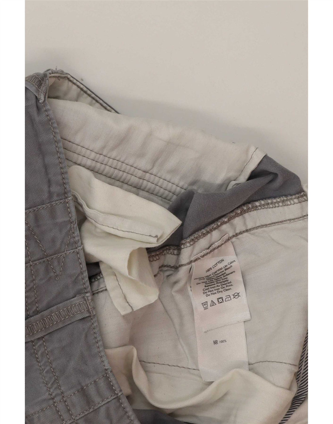 Eddie Bauer Ženske chino kratke hlače US 8 srednje W30 sivi pamuk