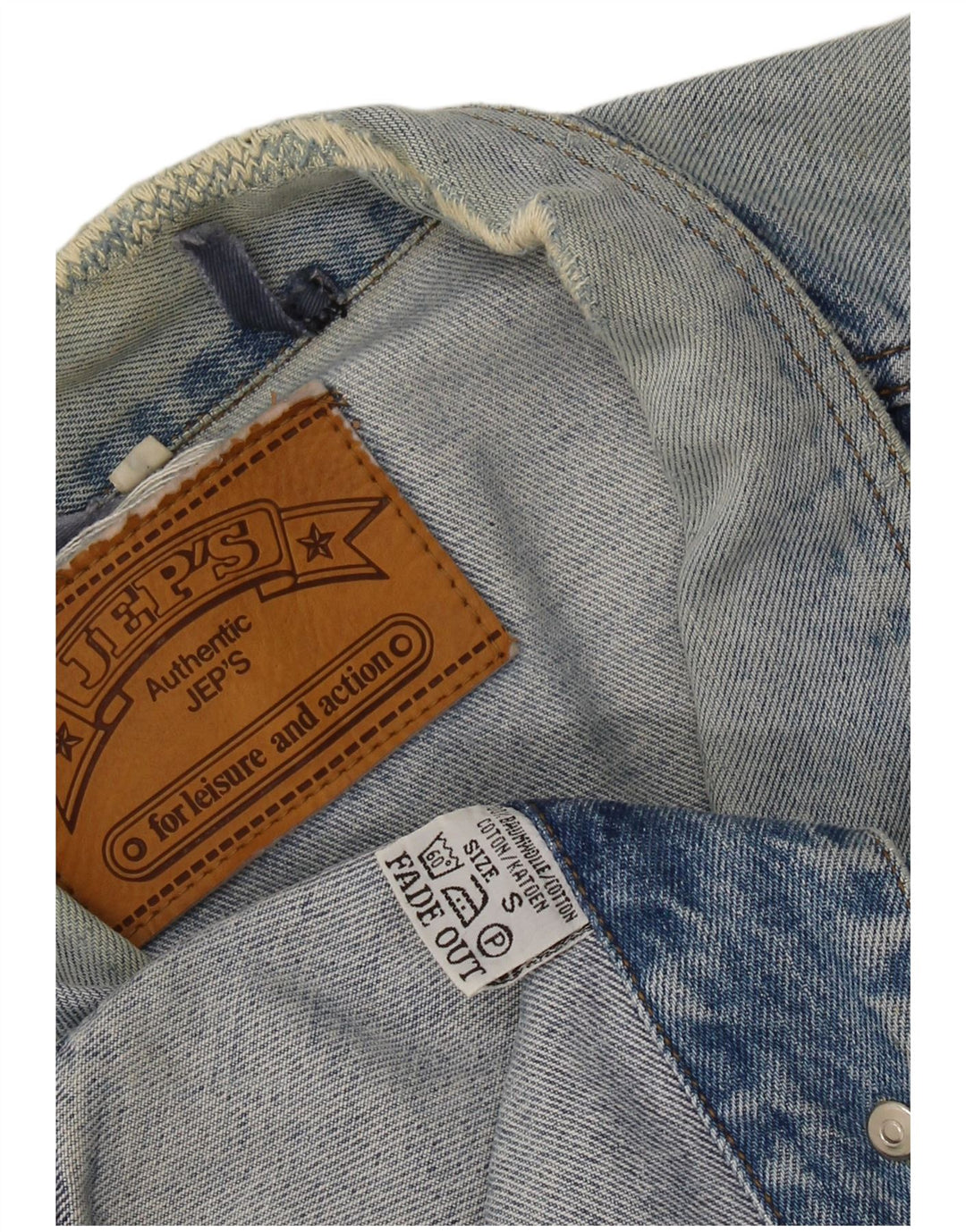 JEP'S ženska prevelika traper jakna UK 10 Small Blue Cotton