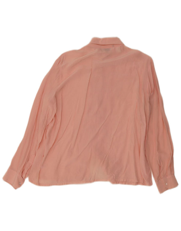 Silkhana by Lady Manhattan Ženska košulja bluza UK 22 3XL Ružičasta svila