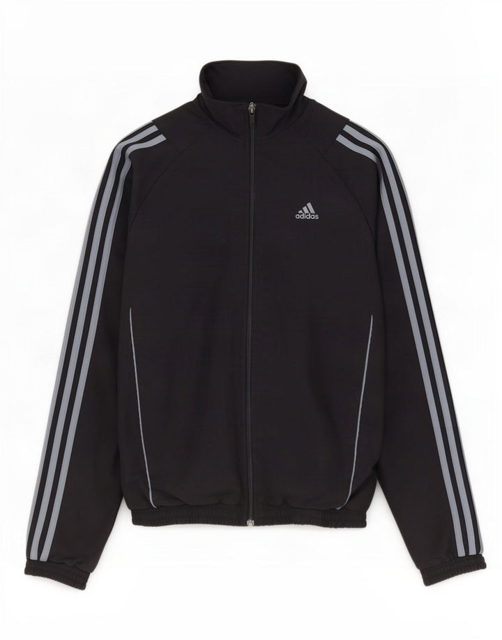 Gornja jakna od trenirke Adidas za dječake, 15-16 godina, crni poliester