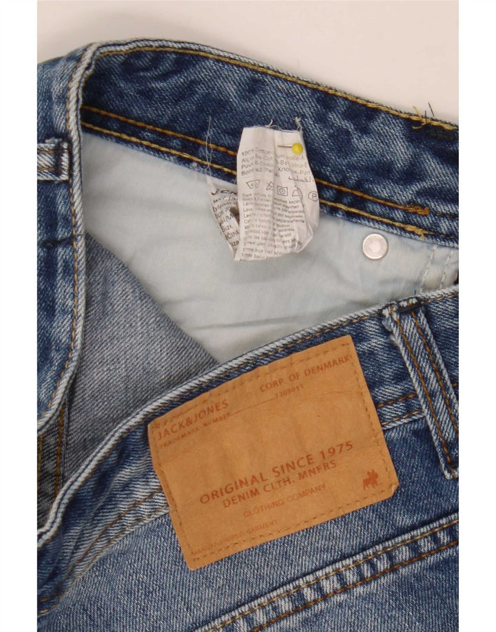 Jack & Jones muške traper kratke hlače male W30 plavi pamuk