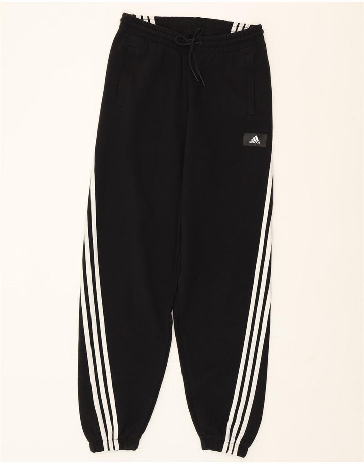 ADIDAS Ženska trenirka Hlače Joggers UK 8/10 Mali crni pamuk