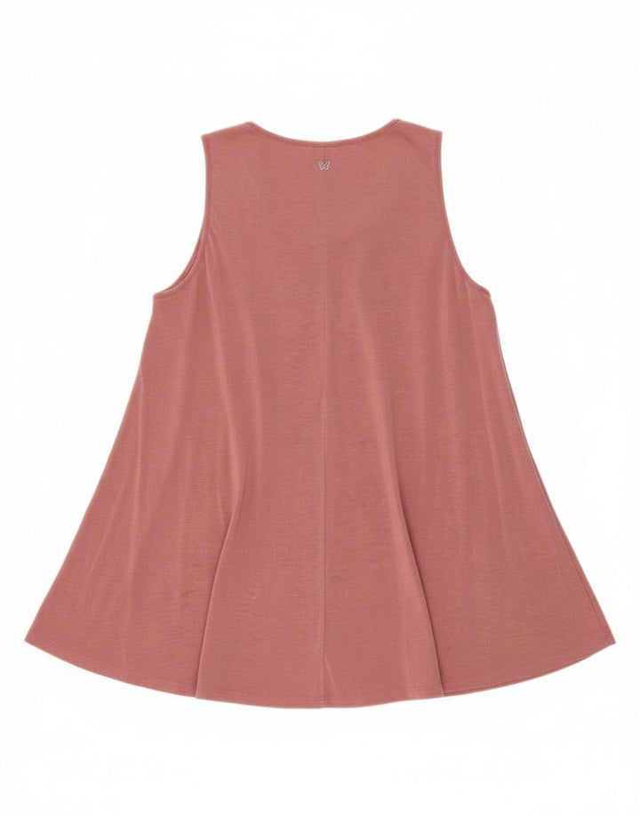 Max Mara gornji dio ženske vikend bluze bez rukava UK 12 Srednje ružičasti liocel