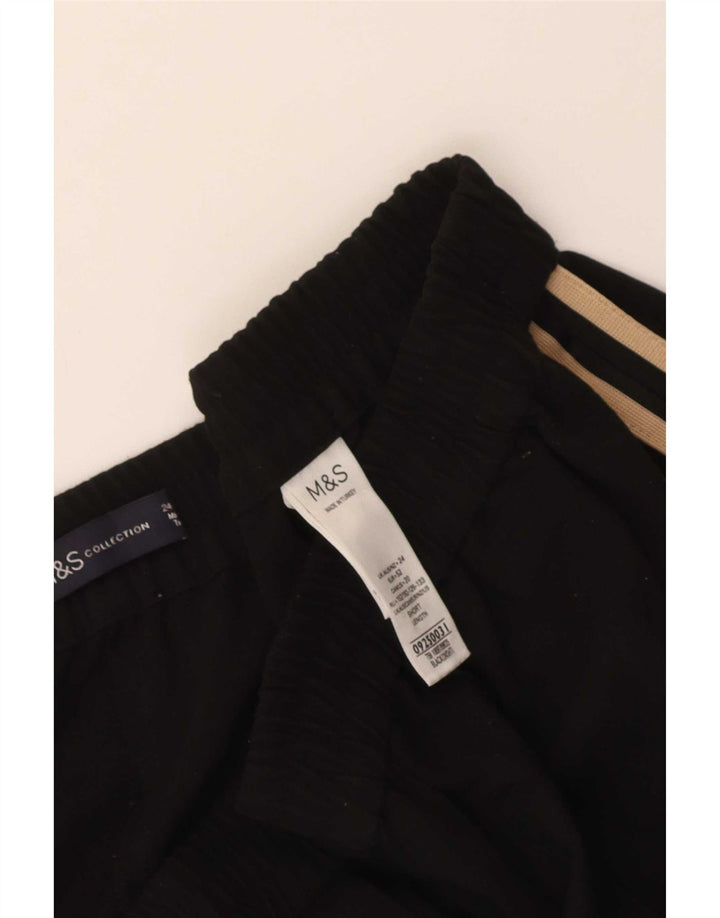 Marks & Spencer ženske kratke hlače za trenirku UK 24 4XL crni poliester