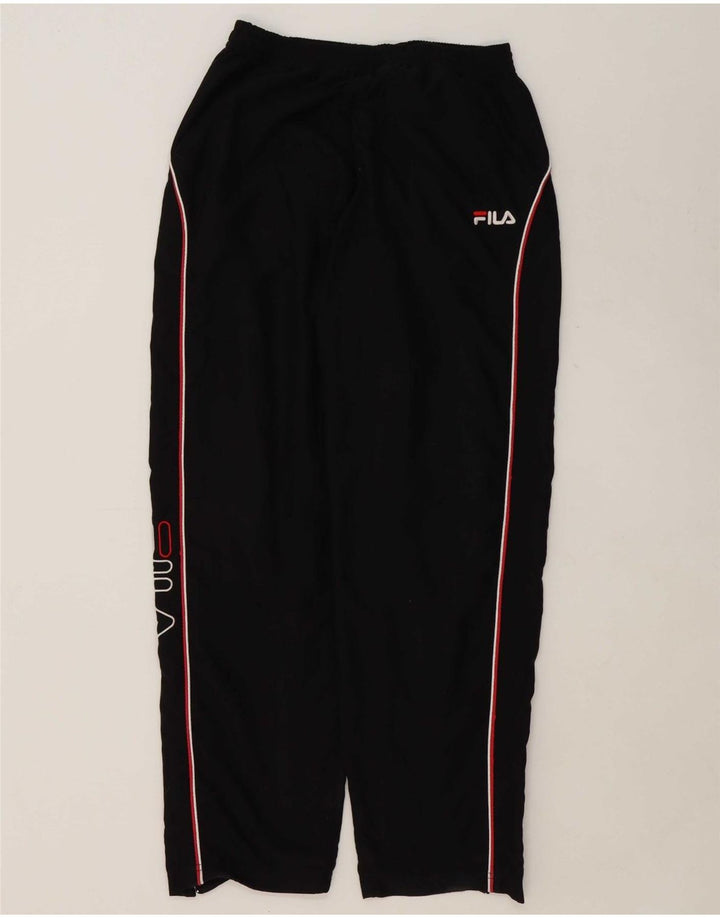 FILA Mens Graphic Tracksuit Trousers Medium  Black