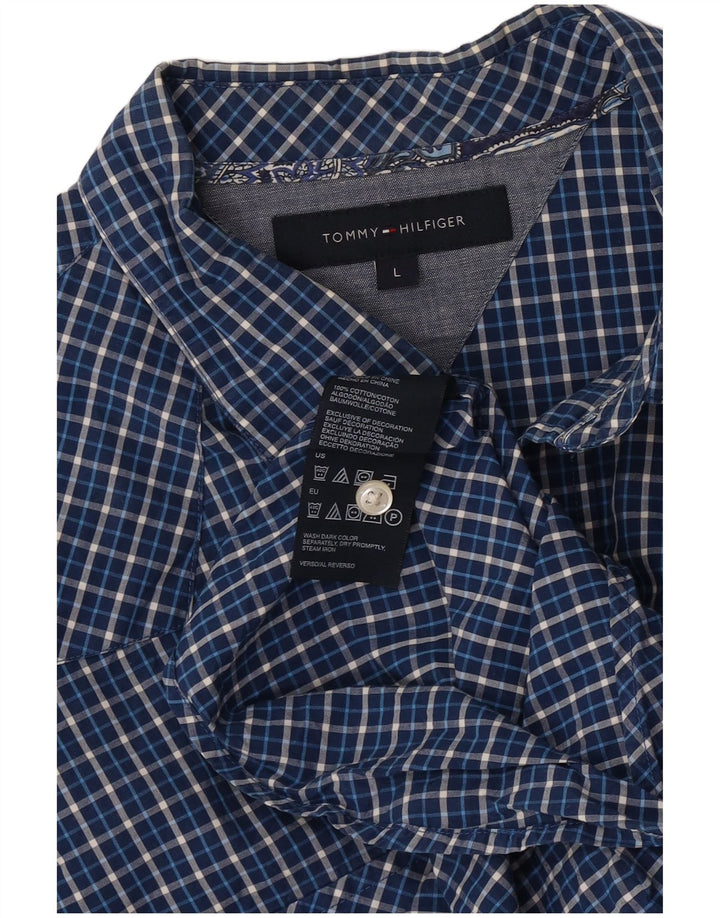 Tommy Hilfiger muška košulja, veliki plavi karirani pamuk