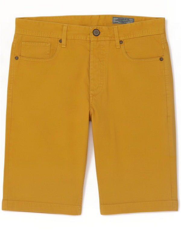 Jack & Jones Mens Casual Shorts Small W29 Yellow Cotton