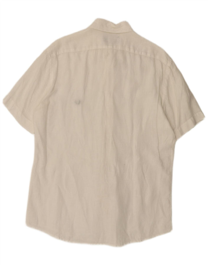 Fred Perry muška košulja kratkih rukava Srednje bijelo platno