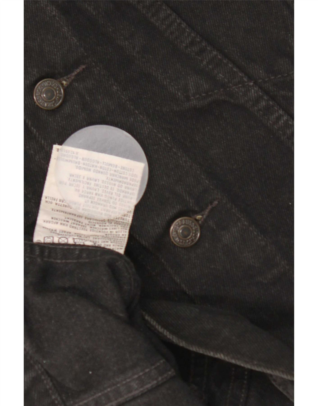 Levi's muška traper majica UK 38 Srednje crni pamuk