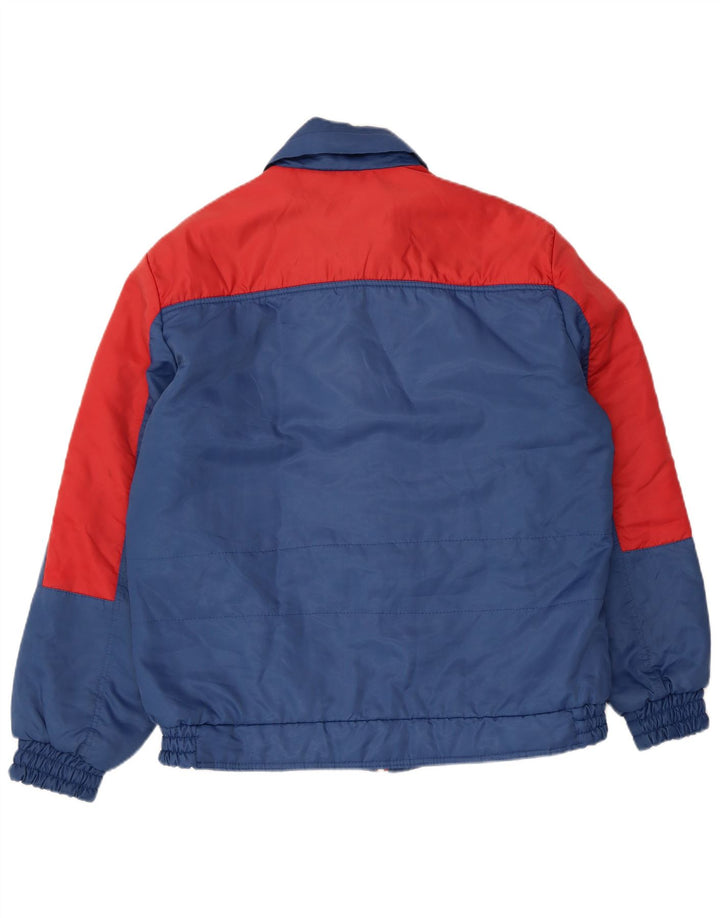 Vintage muška podstavljena jakna IT 52 XL plavi poliester u boji