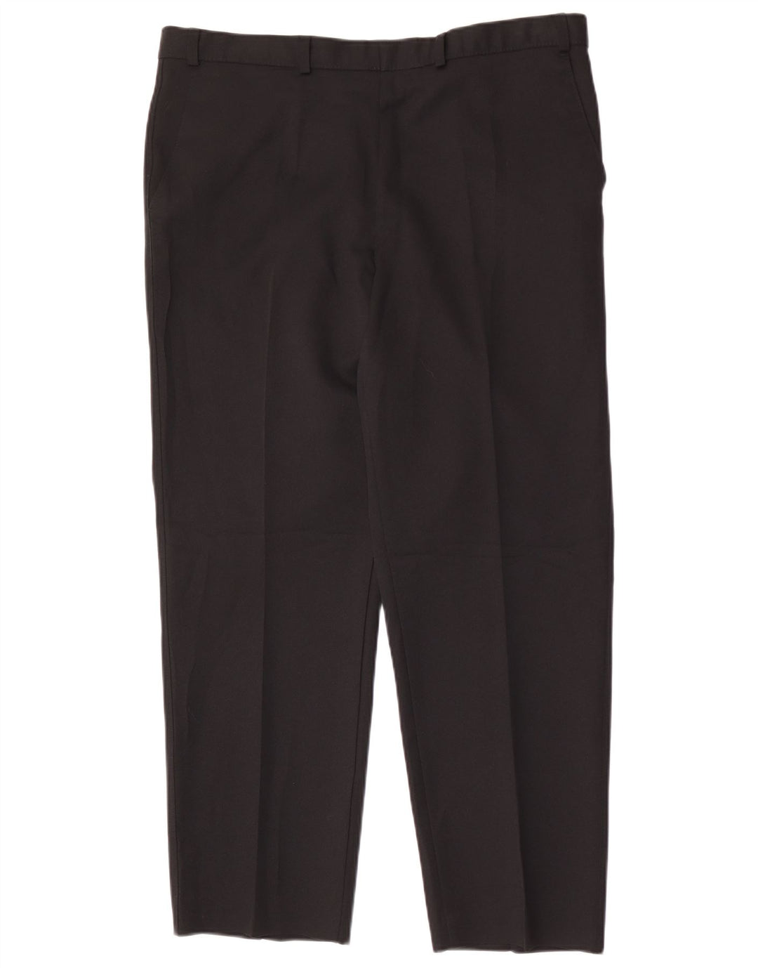 Marks & Spencer muške ravne chino hlače W38 L29 crni poliester