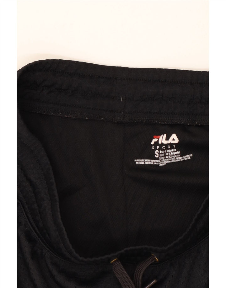 FILA Womens Sport Shorts UK 10 Small  Black Polyester Vintage Fila and Second-Hand Fila from Messina Hembry 