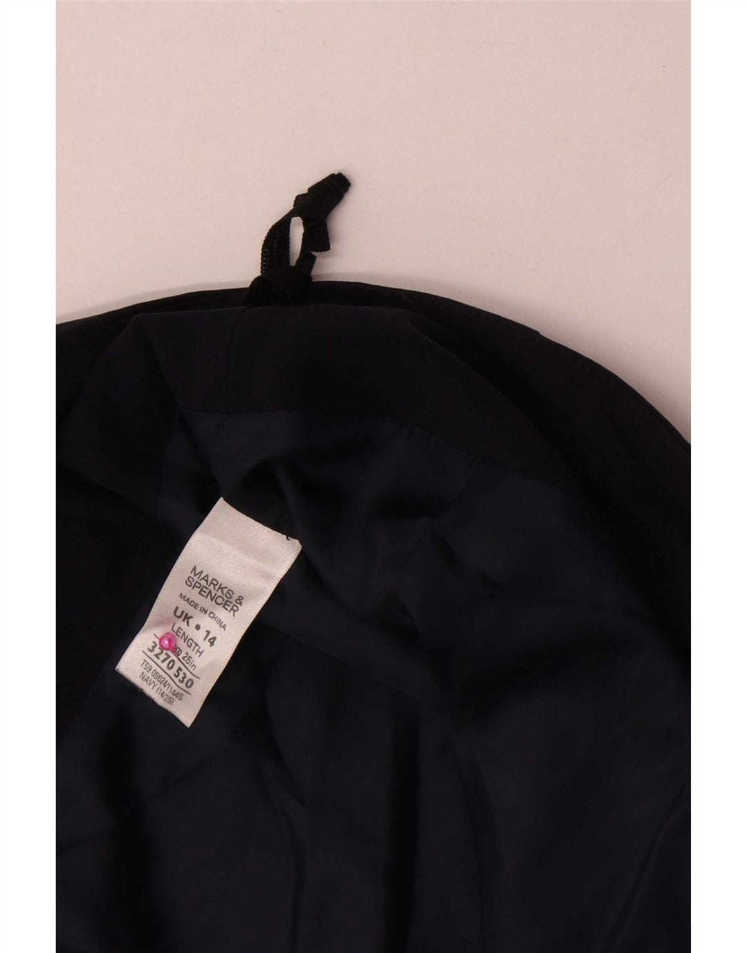 Marks & Spencer ženska pencil suknja UK 14 Large W34 tamnoplavi poliester