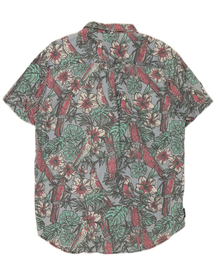 SUPERDRY muška majica kratkih rukava standardnog kroja, veliki plavi cvjetni pamuk