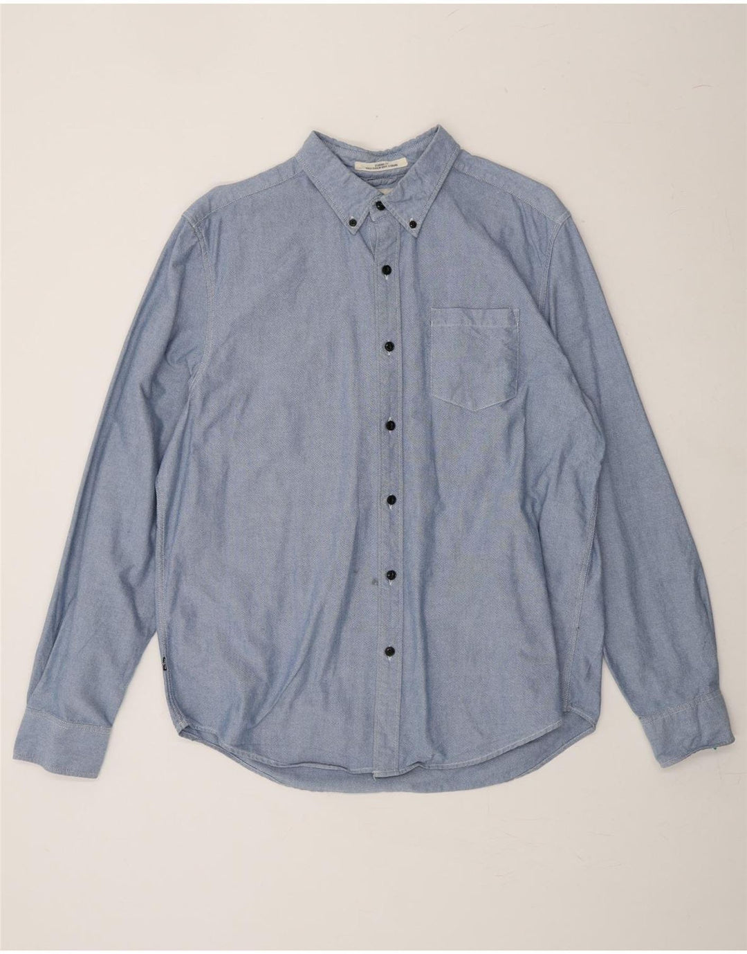 LEVI'S Mens Coupe Standard Standard Fit Shirt Large Blue Cotton Vintage Levi's and Second-Hand Levi's from Messina Hembry 