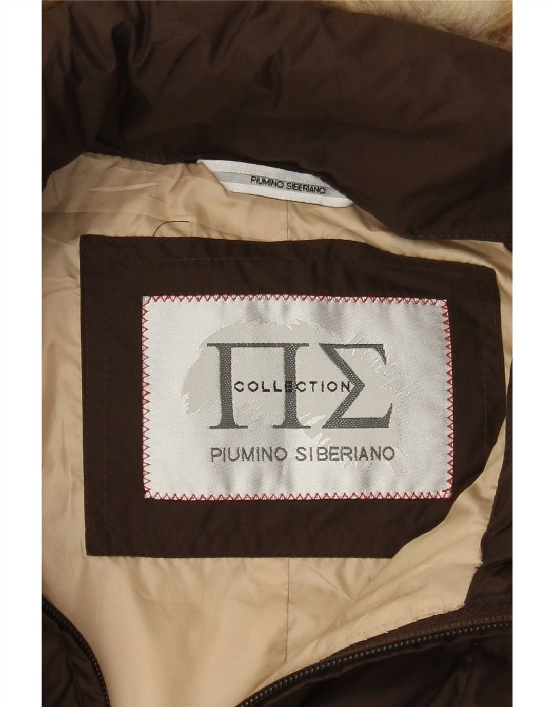 PIUMINO SIBERIANO Womens Padded Jacket UK 14 Medium Brown Polyester