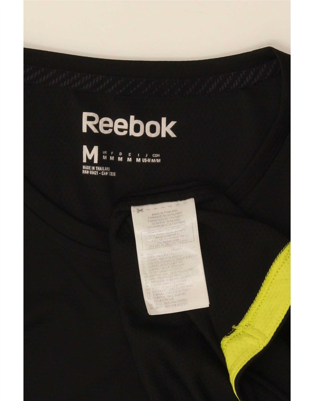 Reebok muška majica kratkih rukava Medium Black Colourblock Poliester