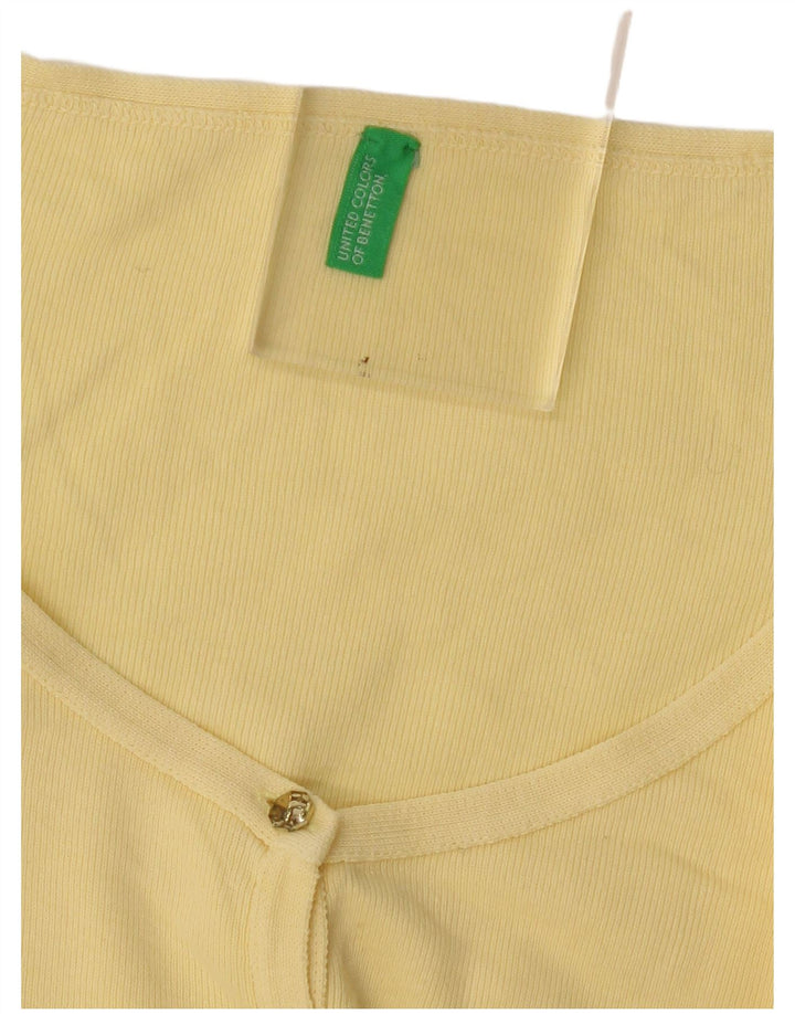 Benetton ženski kardigan pulover UK 10 Small Yellow