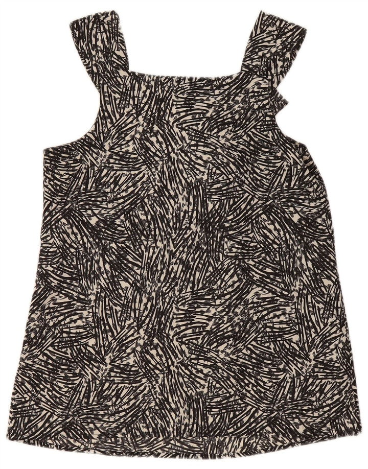 MOSSIMO Ženska majica bez rukava s apstraktnim uzorkom UK 6 XS crna