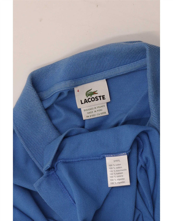 Lacoste muška polo majica veličine 4 srednje plavi pamuk