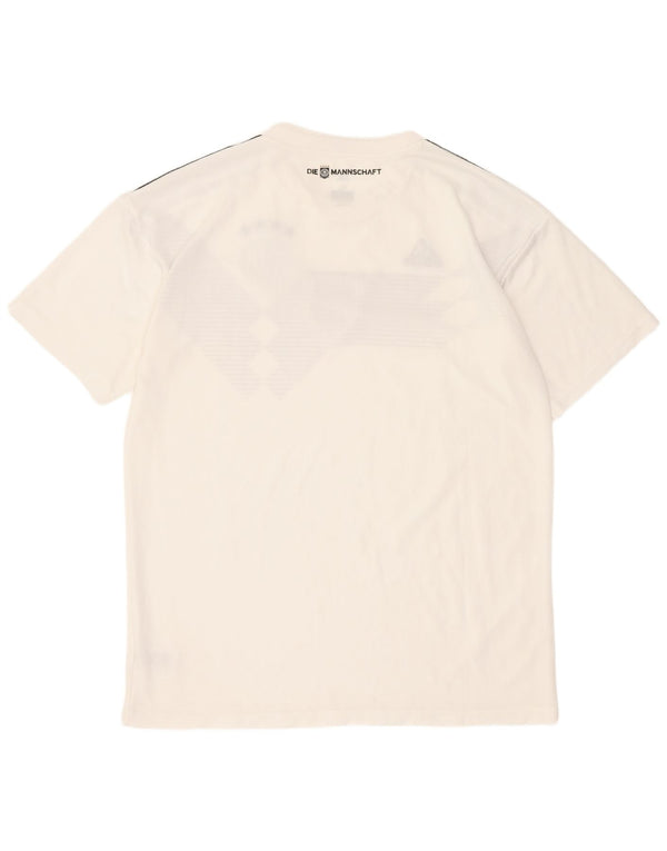Adidas Mens Deutscher Fussball Bund Graphic T-Shirt Top XL bijeli poliester