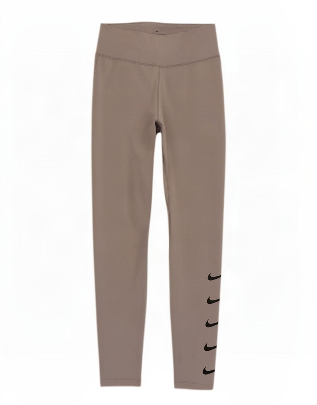 Nike Ženske Dri Fit Graphic Leggings UK 12 Medium Gray Poliester