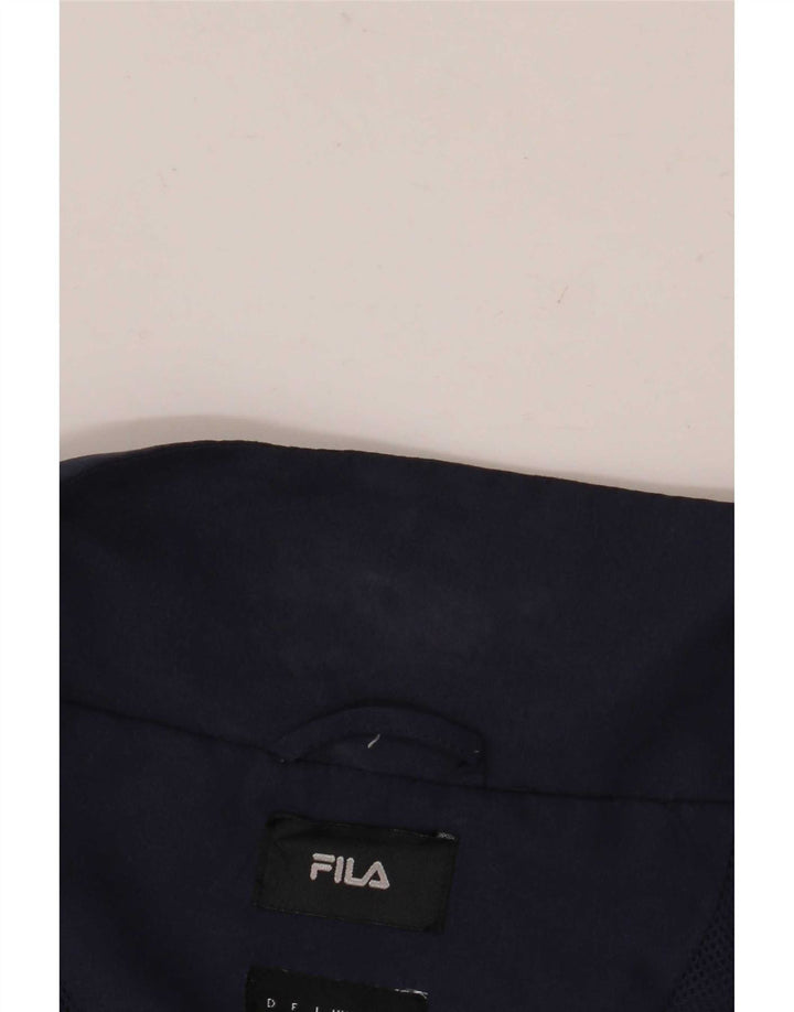 Fila muška bomber jakna UK 38 Srednje tamnoplavi prugasti poliester