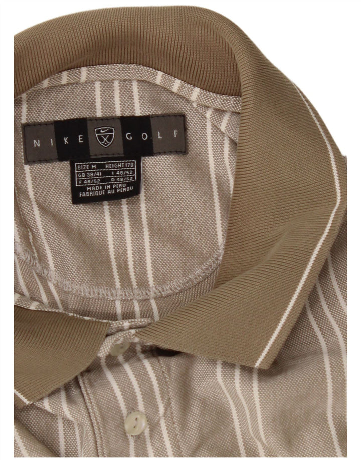 NIKE muška polo majica UK 39/41 srednje bež na pruge