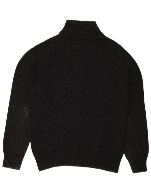 Trussardi Jeans muški džemper s izrezom i malim sivim vunenim džemperom