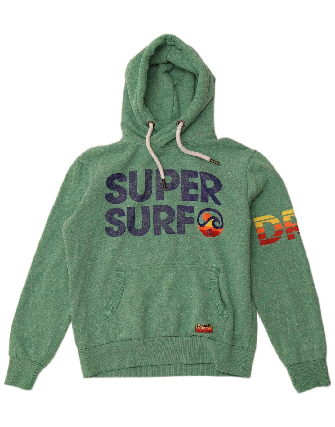 SUPERDRY muška majica s kapuljačom XL sa zelenim pjegama od poliestera