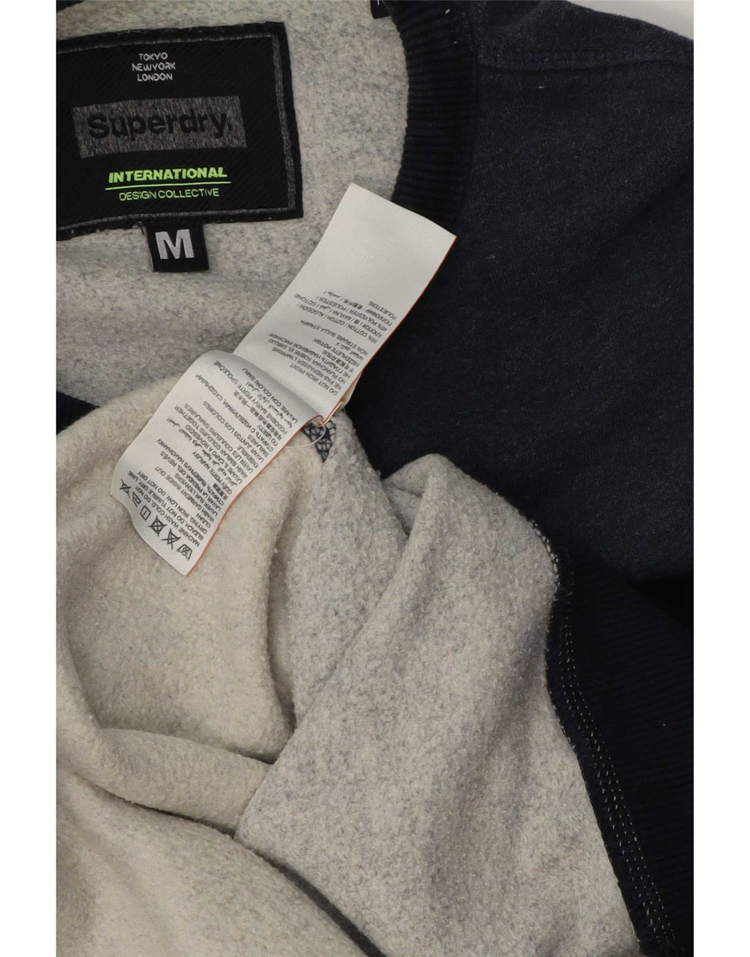 Superdry muški džemper s grafičkim motivima, srednji tamnoplavi pamuk