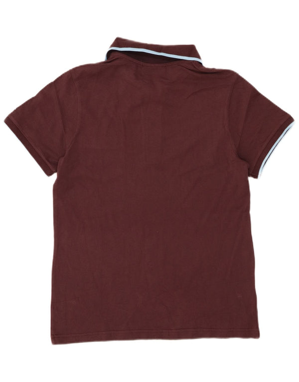LOTTO Mens Polo Shirt Medium Burgundy