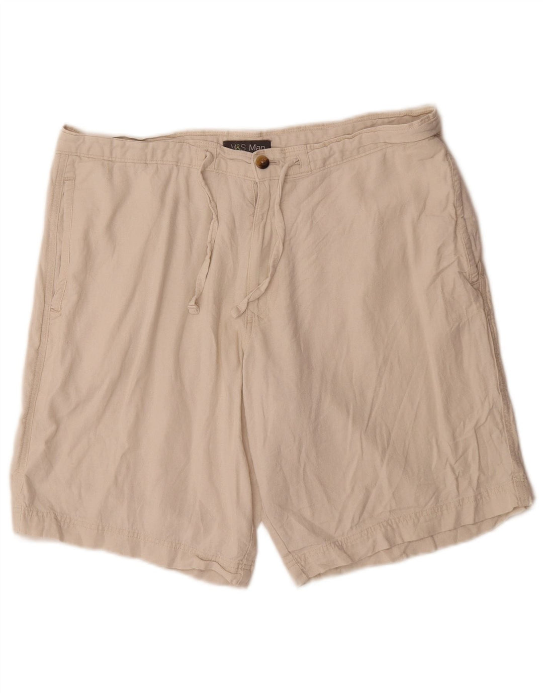 Marks & Spencer muške chino kratke hlače W38 XL od bijelog lana