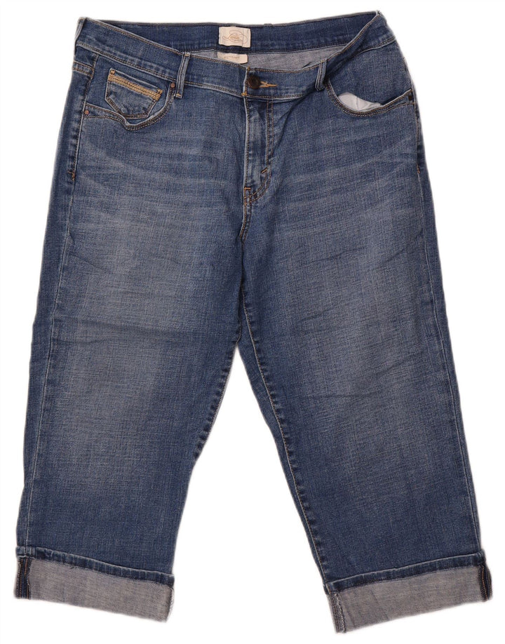 Levi's ženske 515 Capri traperice US 12 Large W34 L18 plavi pamuk