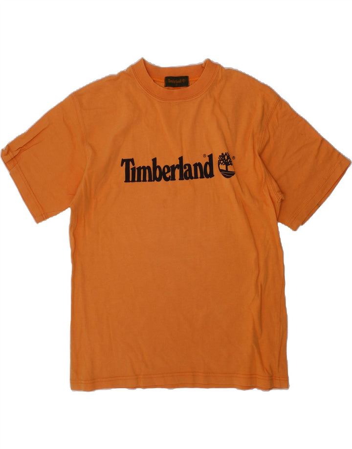 TIMBERLAND Boys Graphic T-Shirt Top 9-10 Years Orange Vintage Timberland and Second-Hand Timberland from Messina Hembry 