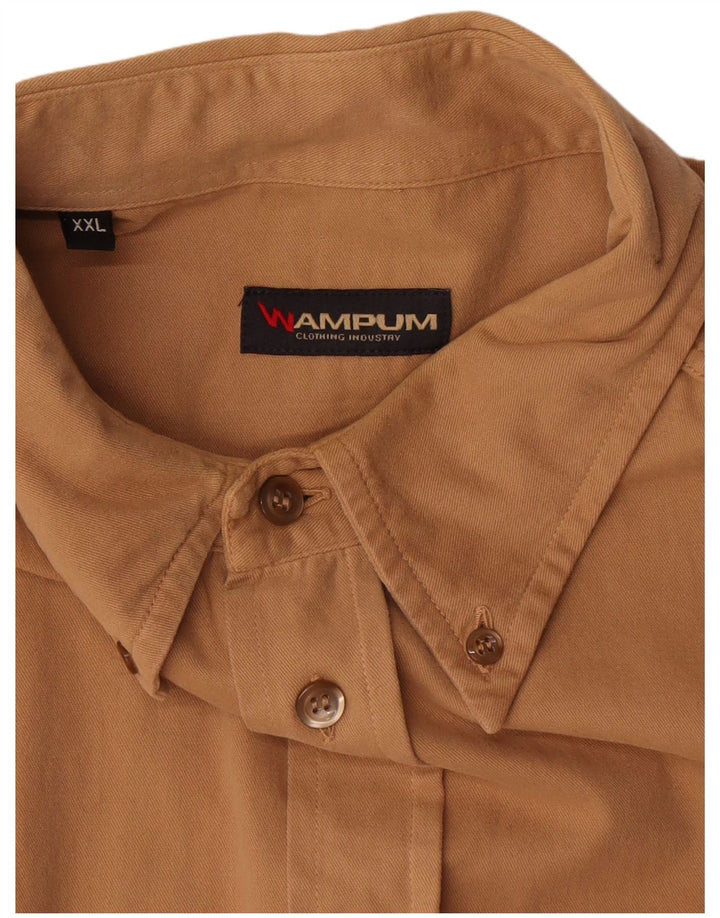 Wampum muška košulja 2XL smeđi pamuk