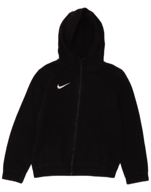 Nike Boys Zip Hoodie pulover 10-11 Years Medium Black Pamuk