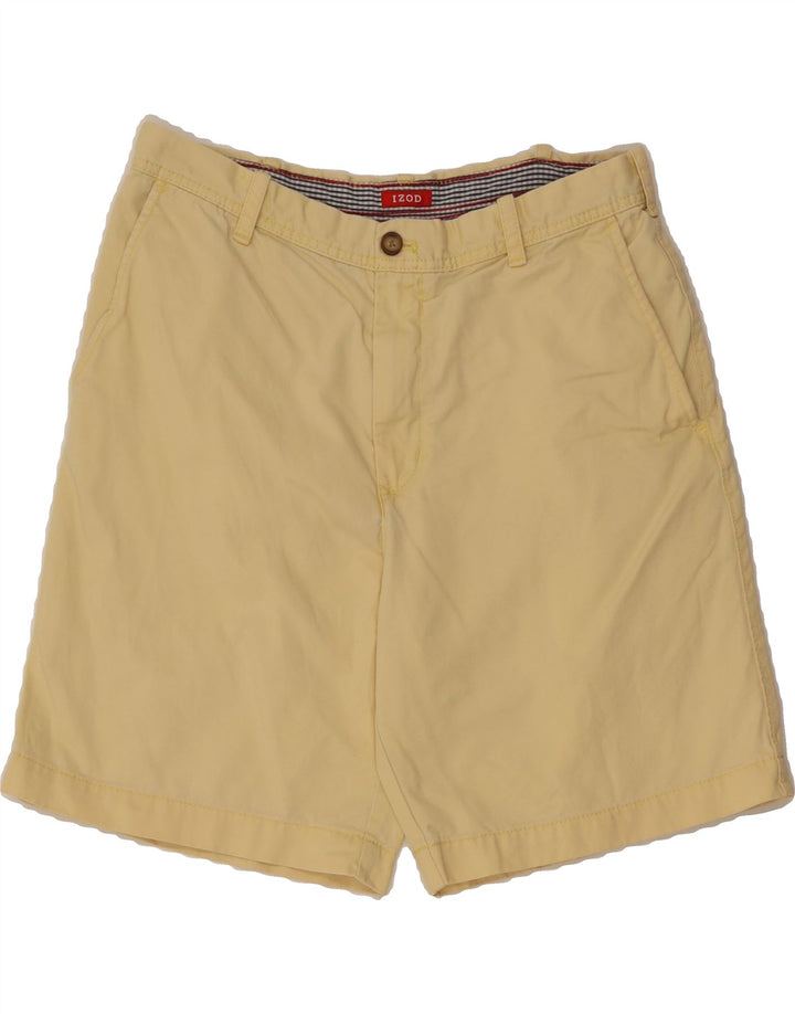 IZOD Mens Chino Shorts W33 Medium Yellow Cotton Vintage Izod and Second-Hand Izod from Messina Hembry 