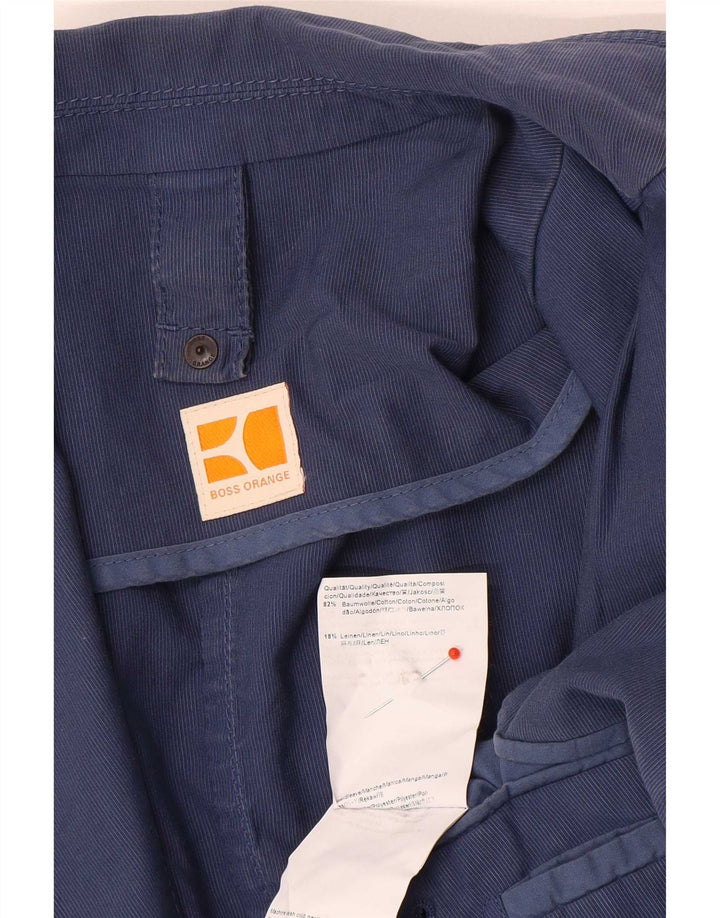 Hugo Boss muška jakna sa 3 gumba EU 52 XL plavi pamuk