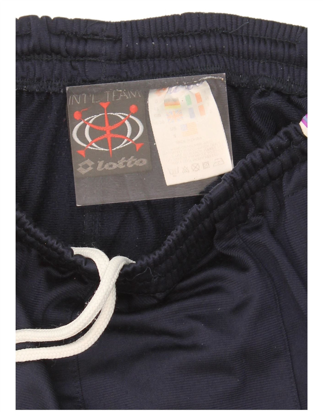 LOTTO Mens Graphic Tracksuit Trousers Medium  Navy Blue Colourblock