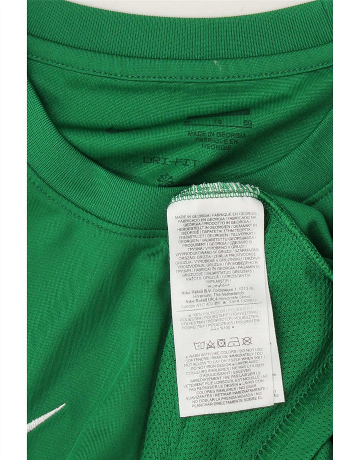 Nike Dri Fit majica kratkih rukava XL zeleni poliester