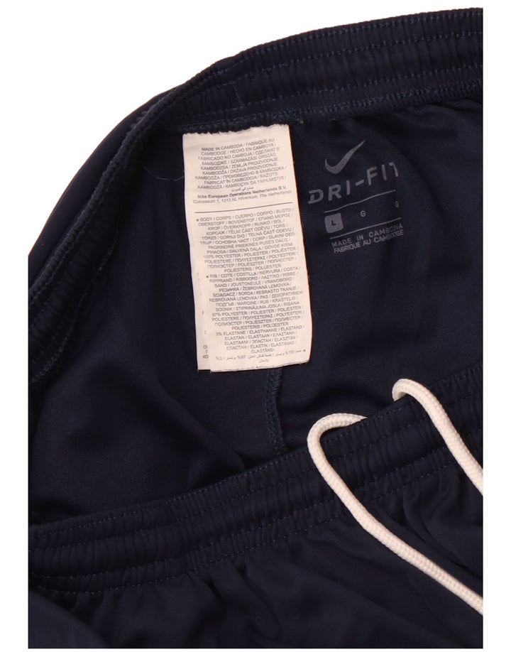 NIKE muške Dri Fit hlače za trenirku, velike tamnoplave poliesterske hlače